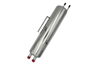 Cooler for automatic sampling to 200° hot water